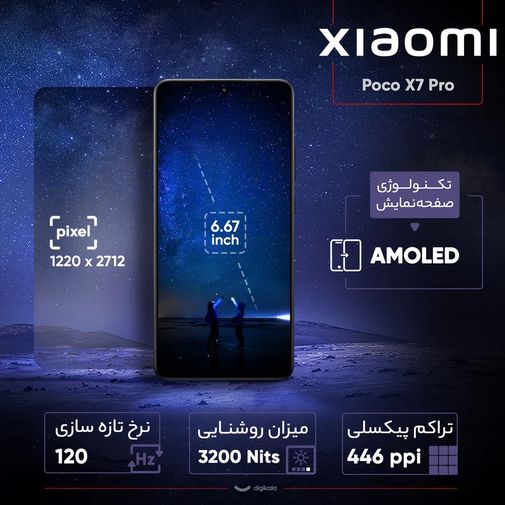 گوشی موبایل شیائومی مدل Poco X7 Pro دو سیم کارت ظرفیت 512 گیگابایت و رم 12 گیگابایت - گلوبال — تصویر ۴